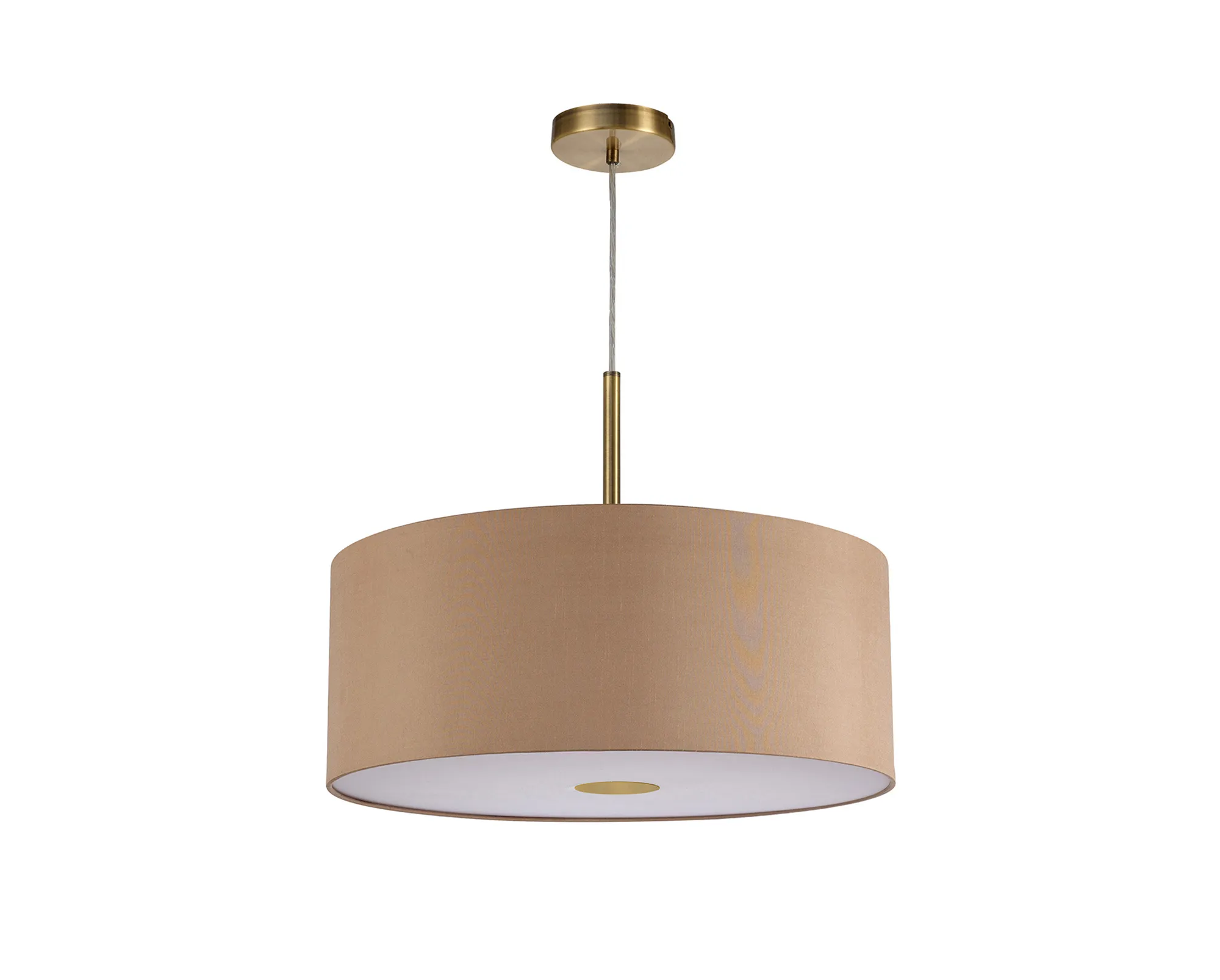 Baymont 50cm Pendant 1 Light Antique Brass, Antique Gold/Ruby, Frosted Diffuser DK0228  Deco Baymont AB AG